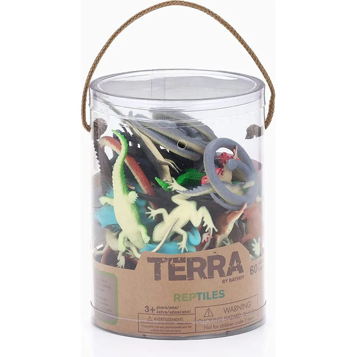 Terra - Reptilien in der Dose Tierfiguren - 60 Stück – Bild 8