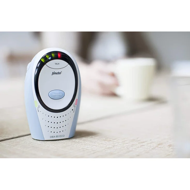 Alecto DBX-85 Digitale DECT Babyphone (100% störungsfrei), hohe Reichweite von bis zu 300 Meter, Rücksprechfunktion, LED-Geräuschanzeige und Nachtlicht – Bild 5