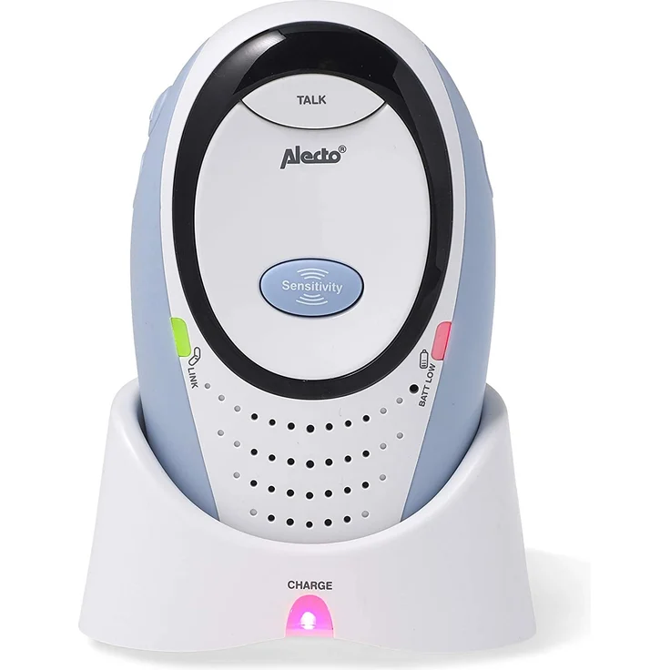 Alecto DBX-85 Digitale DECT Babyphone (100% störungsfrei), hohe Reichweite von bis zu 300 Meter, Rücksprechfunktion, LED-Geräuschanzeige und Nachtlicht – Bild 4