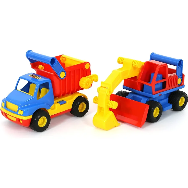 Polesie ConsTruck Kipper+ConsTruck Bagger (im Schaukarton)