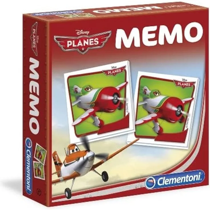 Clementoni 13422.9 - Memo Games Planes mit 80 Karten