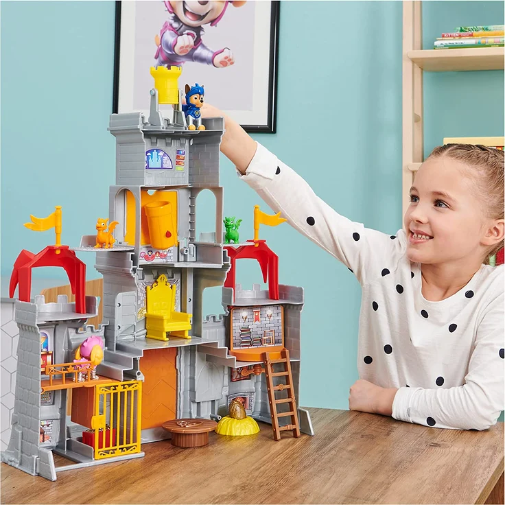 PAW Patrol Rescue Knights Castle HQ verwandelbares 11-teiliges Spielset mit Chase und Mini-Drache Draco Actionfiguren Kinderspielzeug Schloss 3 Jahr(e) Mehrfarbig – Bild 3