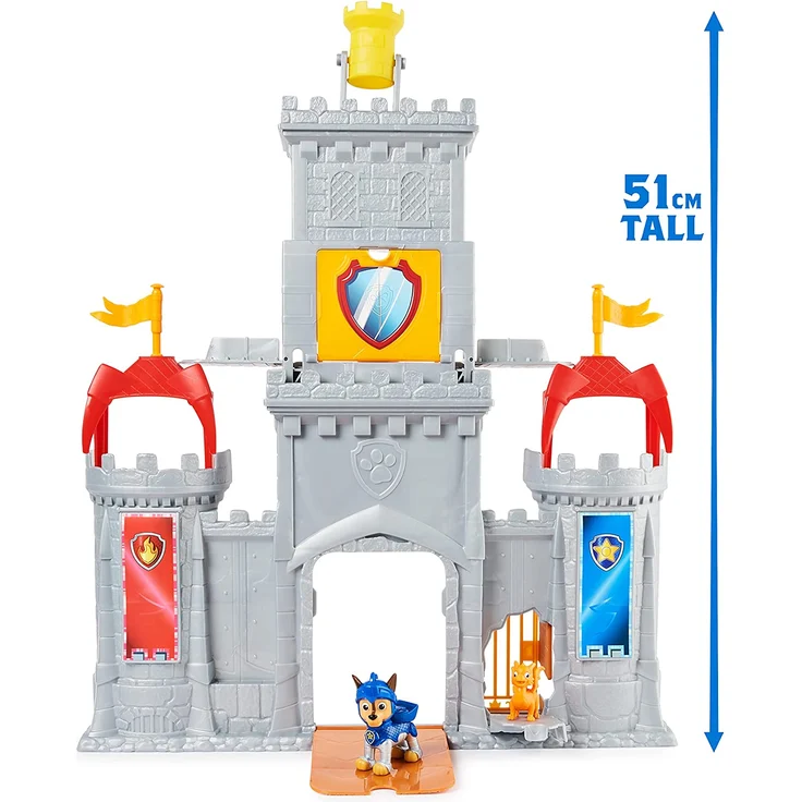 PAW Patrol Rescue Knights Castle HQ verwandelbares 11-teiliges Spielset mit Chase und Mini-Drache Draco Actionfiguren Kinderspielzeug Schloss 3 Jahr(e) Mehrfarbig – Bild 2
