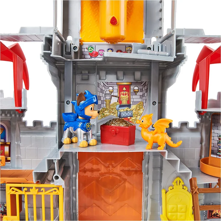 PAW Patrol Rescue Knights Castle HQ verwandelbares 11-teiliges Spielset mit Chase und Mini-Drache Draco Actionfiguren Kinderspielzeug Schloss 3 Jahr(e) Mehrfarbig – Bild 7