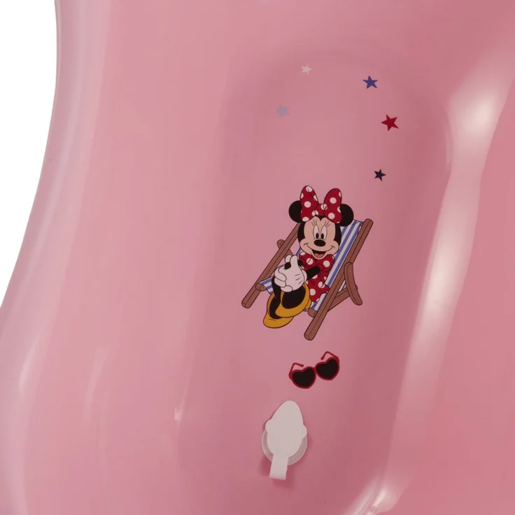 keeeper Babybadewanne mit Stöpsel, Mickey Mouse Pink, Ab 0 bis ca. 12 Monate, 84 cm lang, ergonomisch – Bild 3