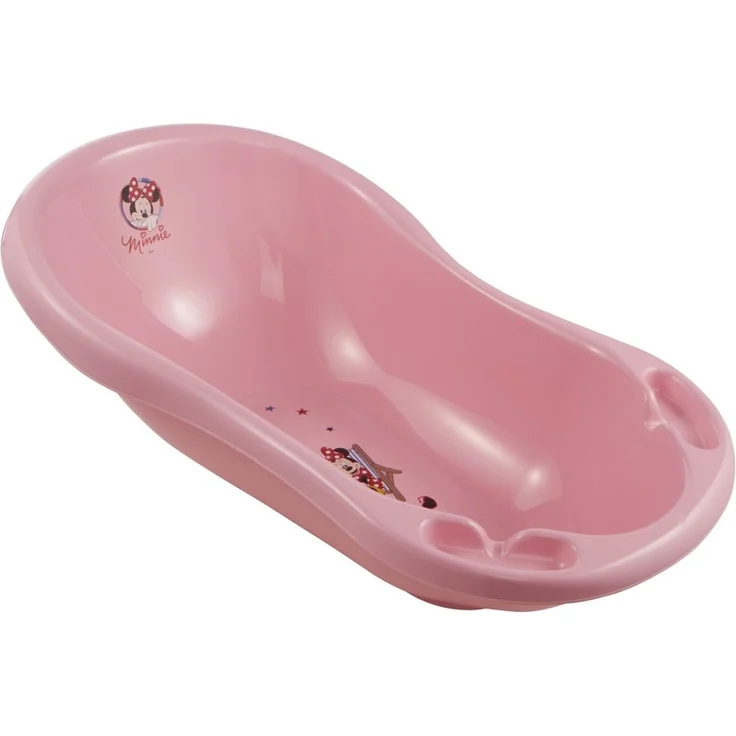 keeeper Babybadewanne mit Stöpsel, Mickey Mouse Pink, Ab 0 bis ca. 12 Monate, 84 cm lang, ergonomisch – Bild 1
