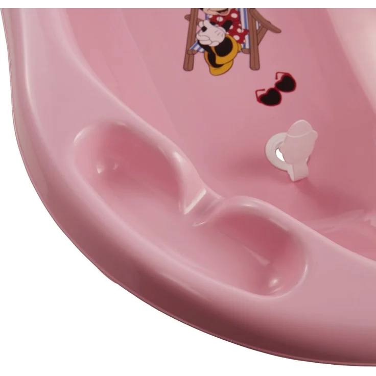 keeeper Babybadewanne mit Stöpsel, Mickey Mouse Pink, Ab 0 bis ca. 12 Monate, 84 cm lang, ergonomisch – Bild 8