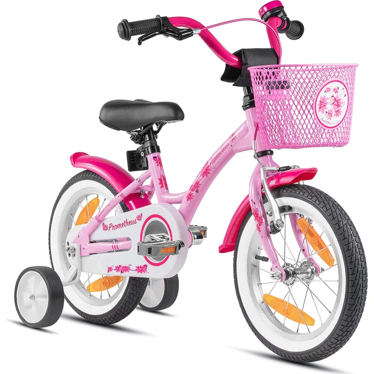 Prometheus Bicycles Kinderfahrrad Hawk, 1 Gang, 14 Zoll, RH 23 cm, rosa – Bild 1