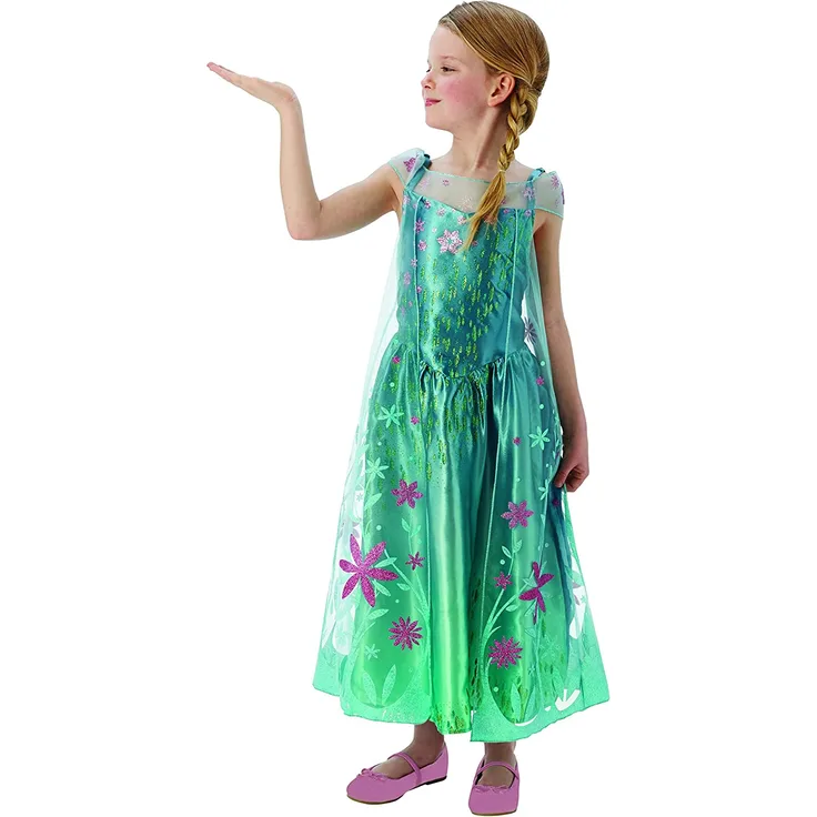 Kostüm Disney Frozen Fever Elsa Kinderkostüm, Gr. S