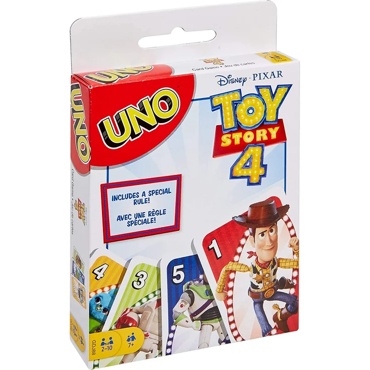 Mattel Games GDJ88 - UNO Disney Pixar Toy Story 4 Kartenspiel – Bild 1