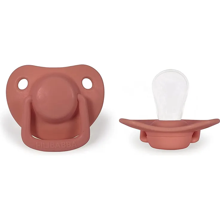Filibabba Pacifiers 2-pack - Coral 0-6 months