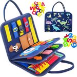 Withosent Busy Board für Kleinkinder 4-Schichten, Activity Board Montessori Spielzeug Baby ab 3 4 Jahre Mädchen Junge, Grundkenntnisse Erlernen