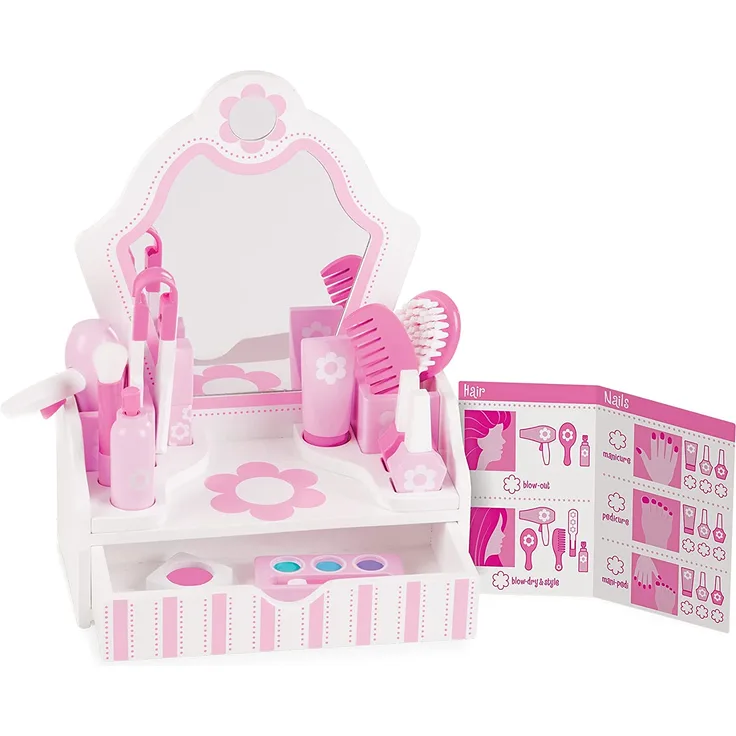 Melissa & Doug Schminktischspielset | Fantasiespiel | Spielset | 3+ | Geschenk für Jungen oder Mädchen