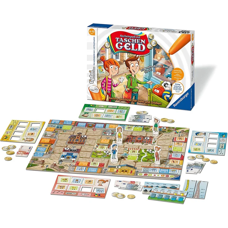 Ravensburger tiptoi 00779 - "Rechenspaß mit Taschengeld" / Spiel von Ravensburger ab 6 Jahren / Rechne geschickt mit Geld und Größen – Bild 10