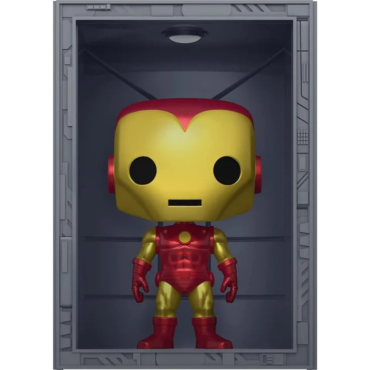 Marvel POP! Deluxe Vinyl Figur Hall of Armor Iron Man Model 4 PX Exclusive 9 cm