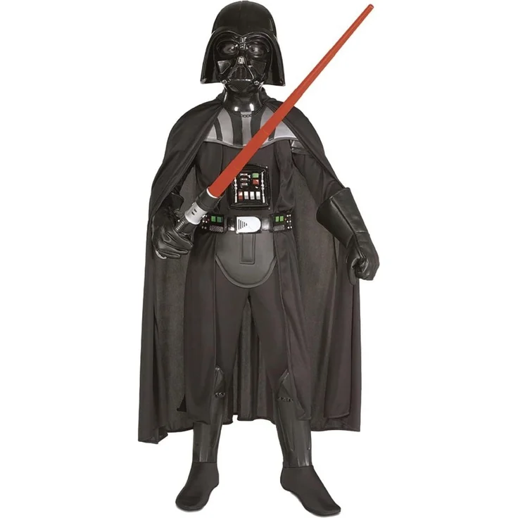 Generique - Darth Vader-Kostüm für Kinder Star Wars schwarz – Bild 1