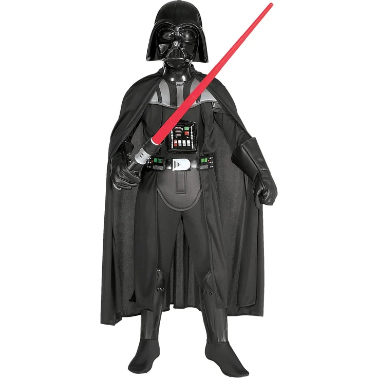 Generique - Darth Vader-Kostüm für Kinder Star Wars schwarz – Bild 2
