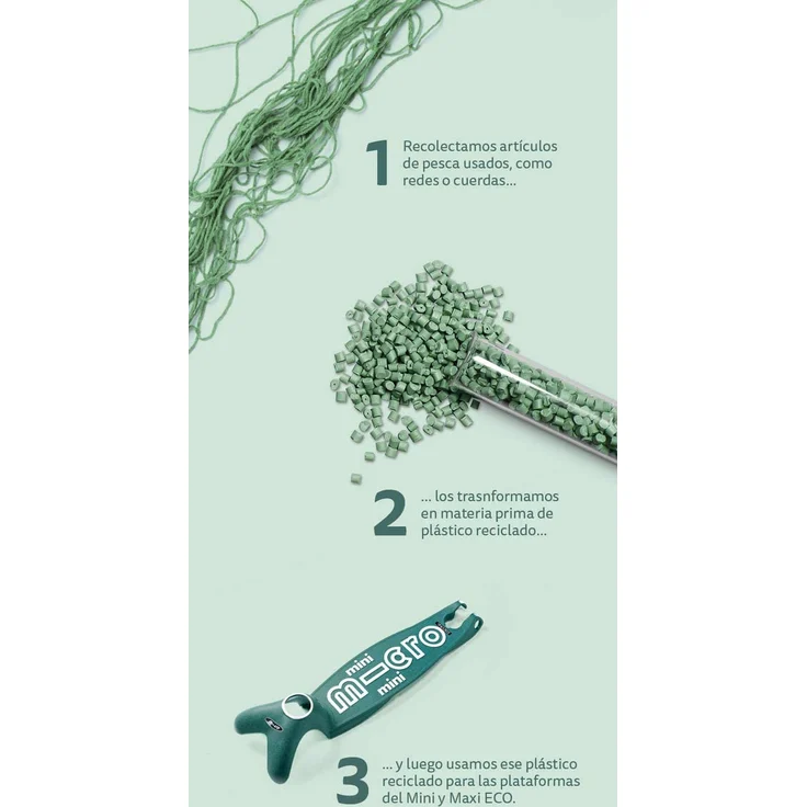 Micro Step Mini Deluxe Eco Step Groen Grün – Bild 7