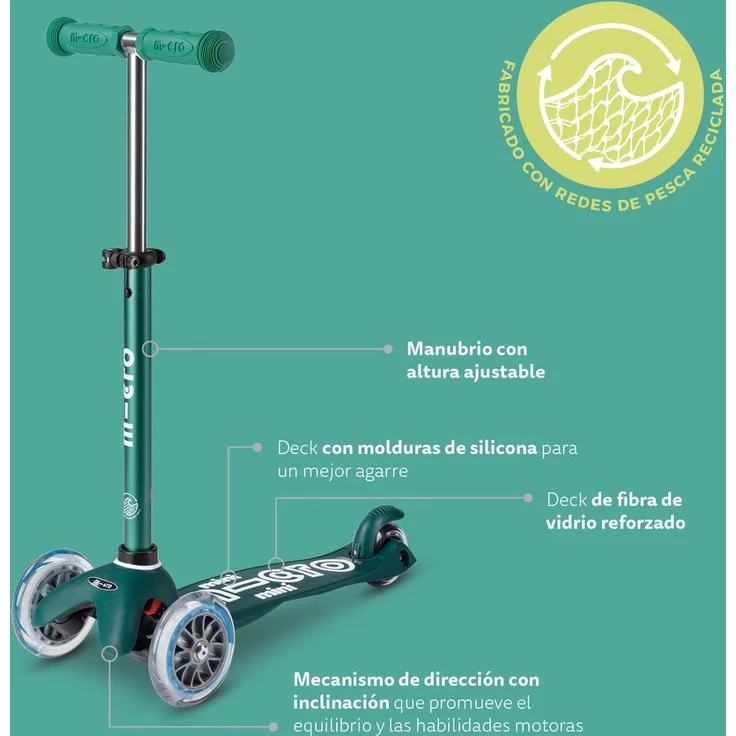 Micro Step Mini Deluxe Eco Step Groen Grün – Bild 5