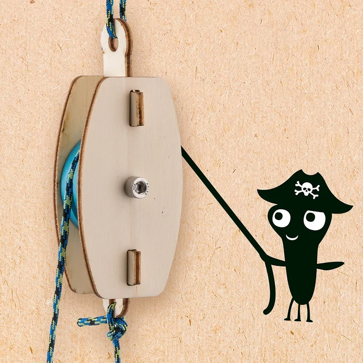KOSMOS AllesKönnerKiste Knoten Abenteuer-Box. DIY-Bastelset für Jungen und Mädchen ab 8 Jahren, das Geschenk-Set für den Kindergeburtstag, mit Flaschenzug-Modell und Anleitungen für viele Knoten – Bild 3