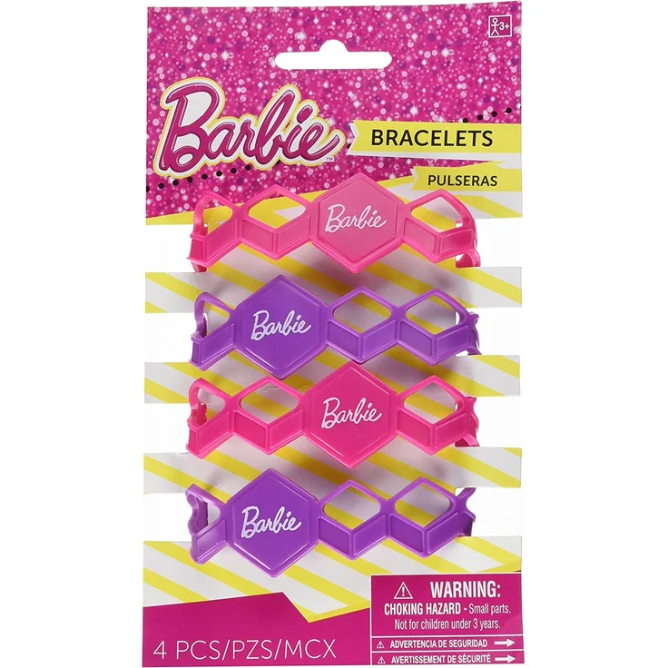 Barbie Armbänder SparkleMädchen lila/rosa 4 Stück – Bild 1
