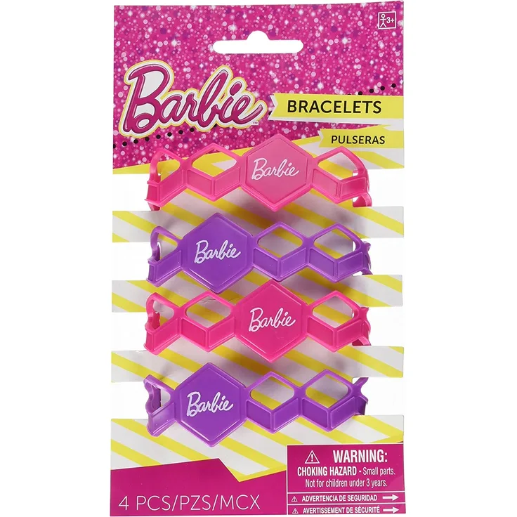 Barbie Armbänder SparkleMädchen lila/rosa 4 Stück