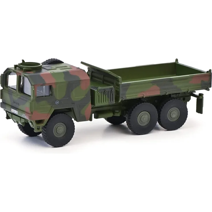 Schuco 452658700 MAN 7to KAT Kipper flecktarn 1:87