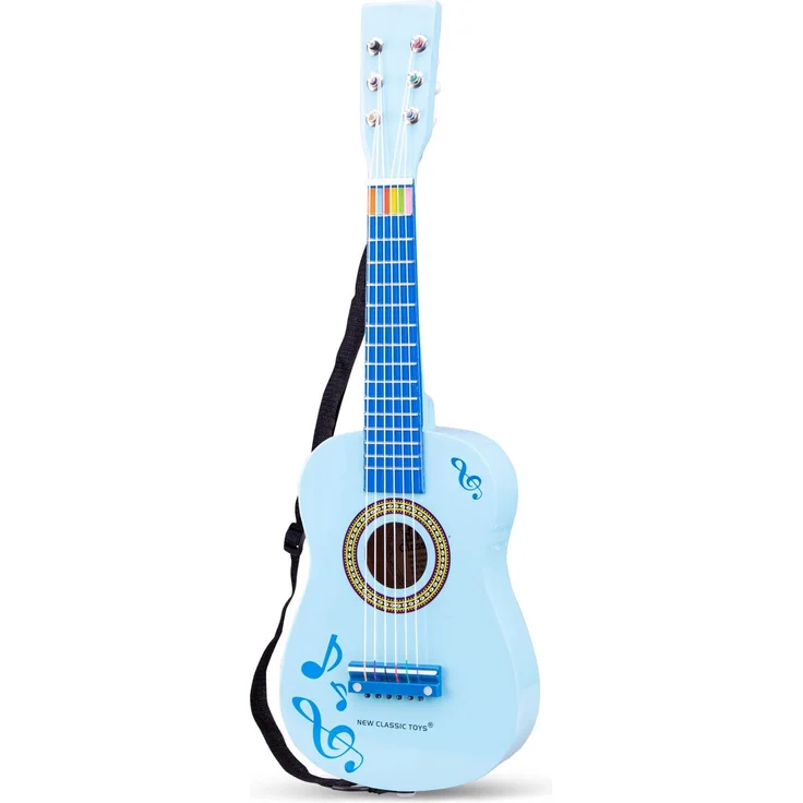 New Classic Toys gitarre Musiknoten 60 cm Junior Holz blau 4-teilig – Bild 2