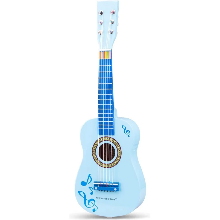 New Classic Toys gitarre Musiknoten 60 cm Junior Holz blau 4-teilig – Bild 5