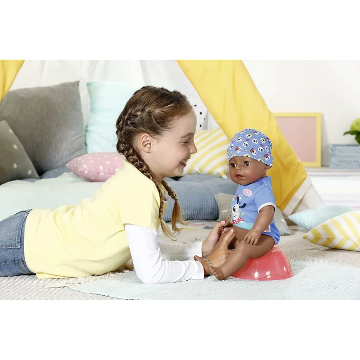 Zapf 831656 'Baby born Magic Boy 43cm' Babypuppe, ab 3 Jahren, mit 10 lebensechten Funktionen – Bild 6
