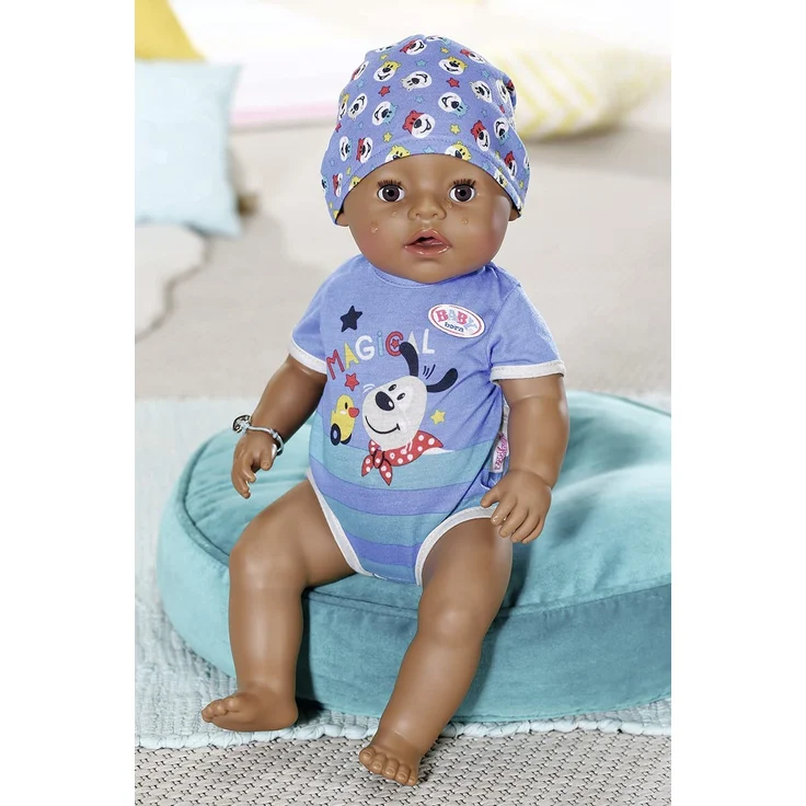 Zapf 831656 'Baby born Magic Boy 43cm' Babypuppe, ab 3 Jahren, mit 10 lebensechten Funktionen – Bild 2