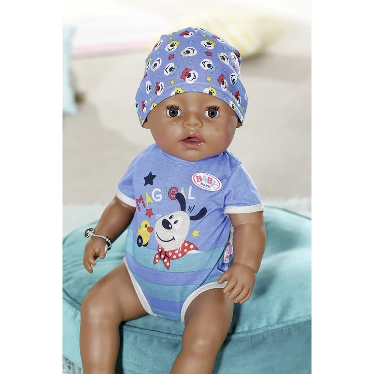 Zapf 831656 'Baby born Magic Boy 43cm' Babypuppe, ab 3 Jahren, mit 10 lebensechten Funktionen – Bild 3