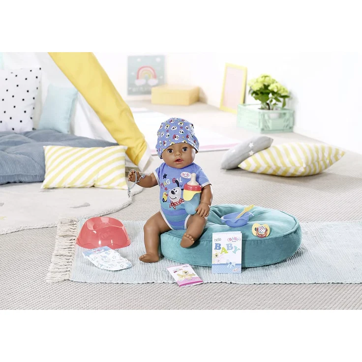 Zapf 831656 'Baby born Magic Boy 43cm' Babypuppe, ab 3 Jahren, mit 10 lebensechten Funktionen – Bild 4
