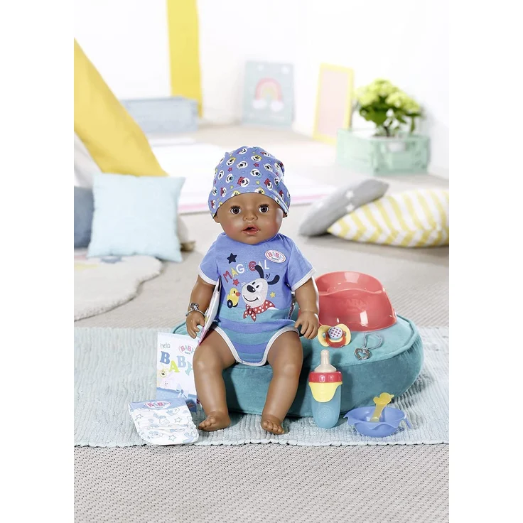 Zapf 831656 'Baby born Magic Boy 43cm' Babypuppe, ab 3 Jahren, mit 10 lebensechten Funktionen – Bild 5