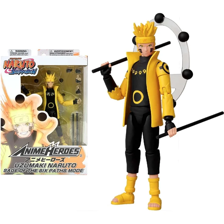 Bandai Anime Heroes Uzumaki Naruto Sage of Six Paths Mode Spielzeug-Actionfigur Kinder Anime & Manga – Bild 1