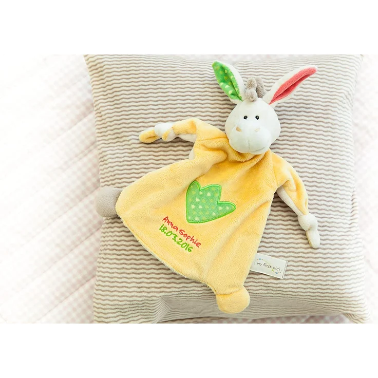 Nici 39241 Schmusetuch Esel, 25 x 25 cm – Bild 2