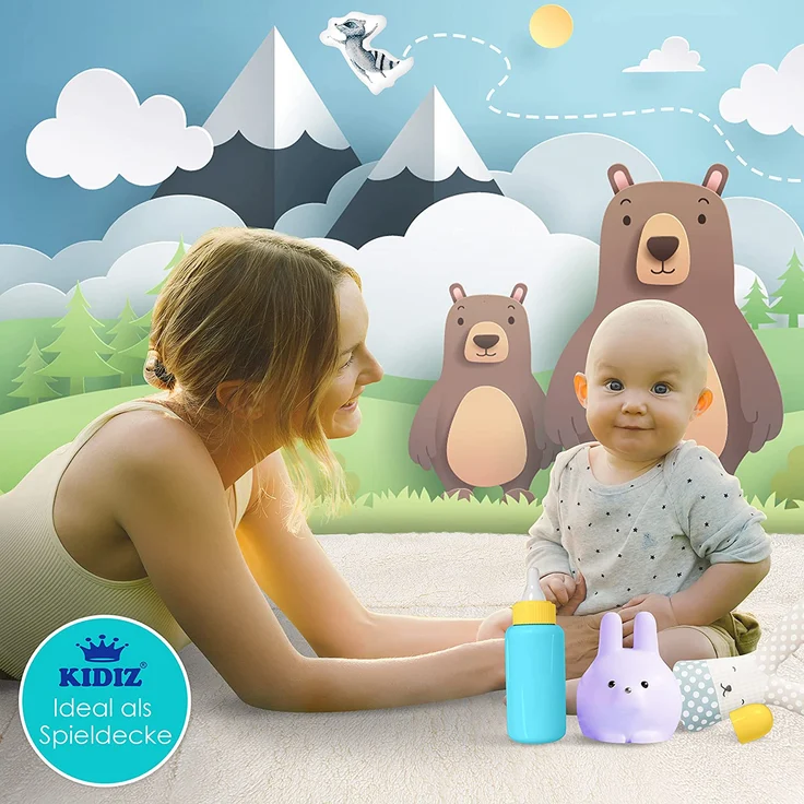 KIDIZ® Babyfußsack Baby Fußsack Winterfußsack Babyschale mit Reißverschluss Kuschelsack Babydecke Kinderwagen waschbar verschließbarer Kopfteil ,Tasche, passend für alle Kinderwagen Grau - Preisvergleich – Bild 6
