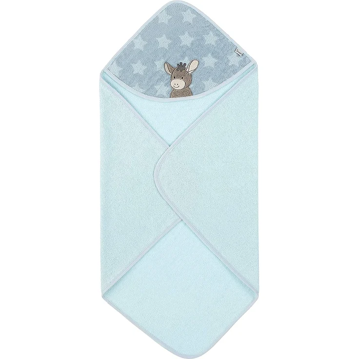 Sterntaler Badetuch 80x80 Emmi hellblau – Bild 3