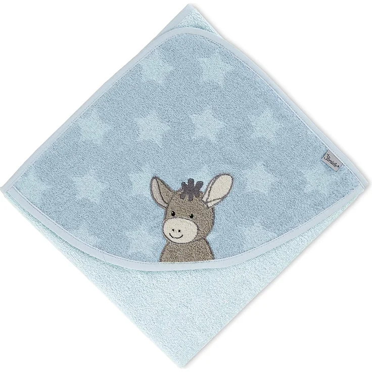 Sterntaler Badetuch 80x80 Emmi hellblau – Bild 1