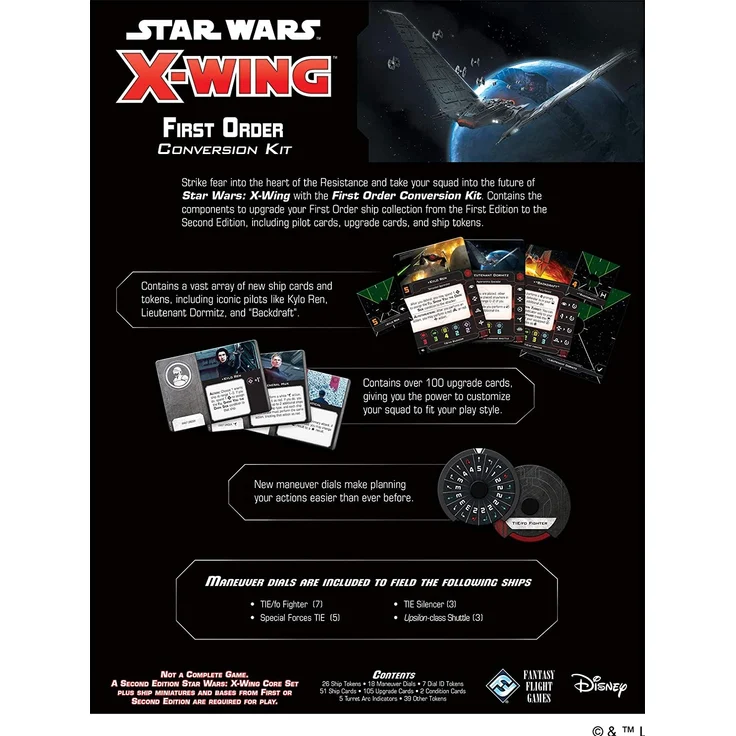 Fantasy Flight Games FFGSWZ18 Star Wars X-Wing: First Order Umrüstsatz, Mehrfarbig – Bild 2