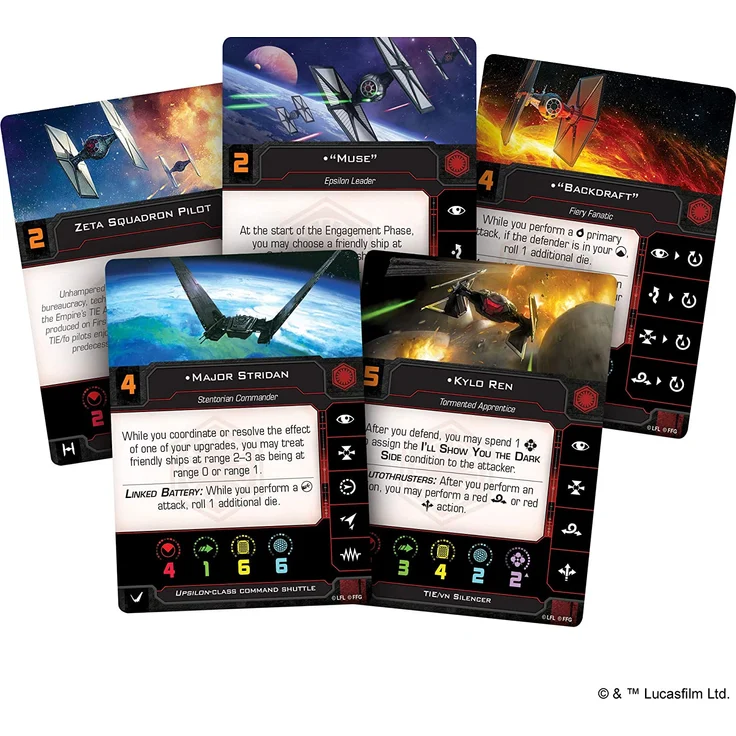 Fantasy Flight Games FFGSWZ18 Star Wars X-Wing: First Order Umrüstsatz, Mehrfarbig – Bild 3