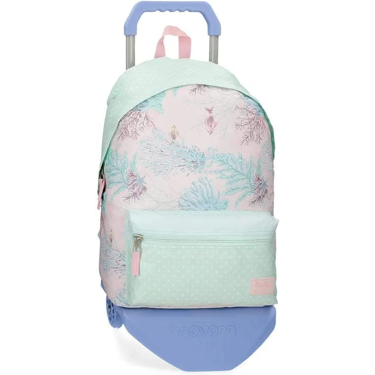 Pepe Jeans Schulrucksack Ariel - Motiv: Bunt, 42 cm - Farbe: blau