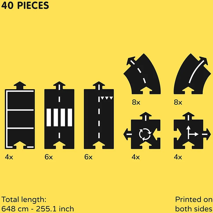 Waytoplay's King of the road. The flexible toyroad, 40 pieces, 648 cm. Made in Europe - Preisvergleich – Bild 5