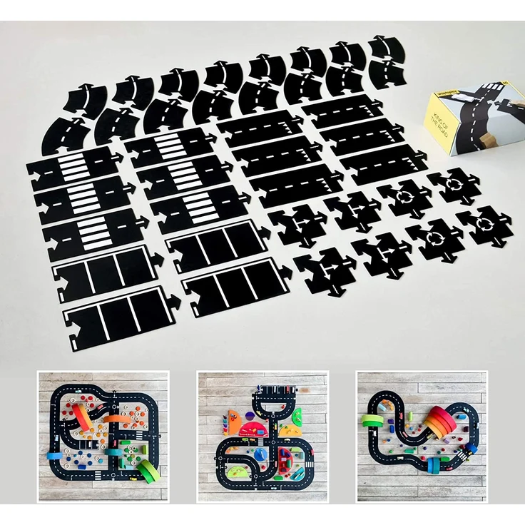 Waytoplay's King of the road. The flexible toyroad, 40 pieces, 648 cm. Made in Europe - Preisvergleich – Bild 3