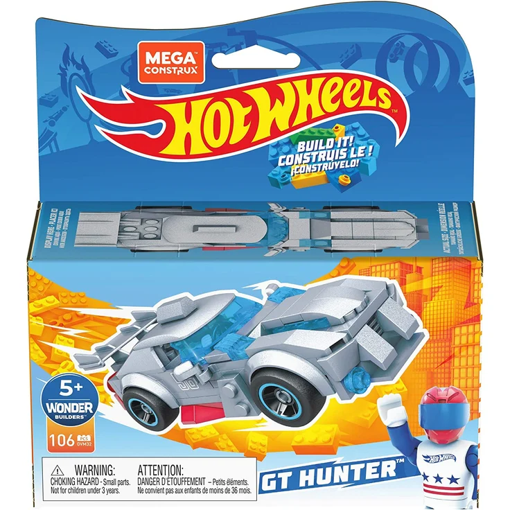MEGA GVM32 - MEGA Construx + Hot Wheels GT Hunter Fahrzeug zum zusammenbauen, Spielzeug Bauset, für Kinder ab 5 Jahren – Bild 6