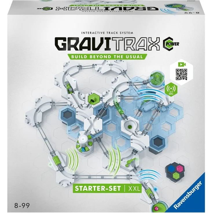 Ravensburger GraviTrax POWER Starter-Set XXL. Interaktives Kugelbahnsystem mit allen verfügbaren, elektronischen Elementen, für Kinder ab 8 Jahren. Kombinierbar mit allen GraviTrax Produkten & -linien – Bild 1