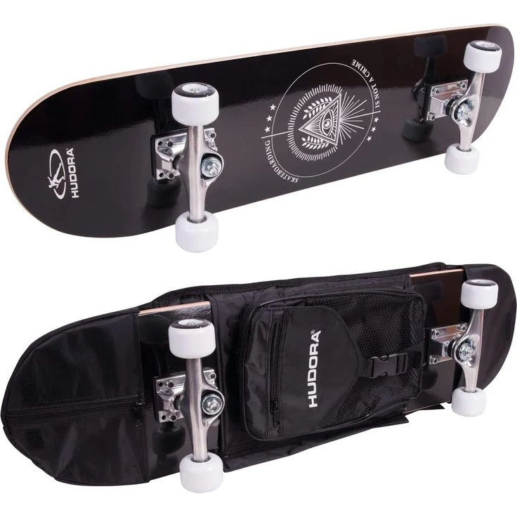HUDORA Skateboard Columbia Heights ABEC 3 mit Rucksack - Skateboarding, 12173 – Bild 1