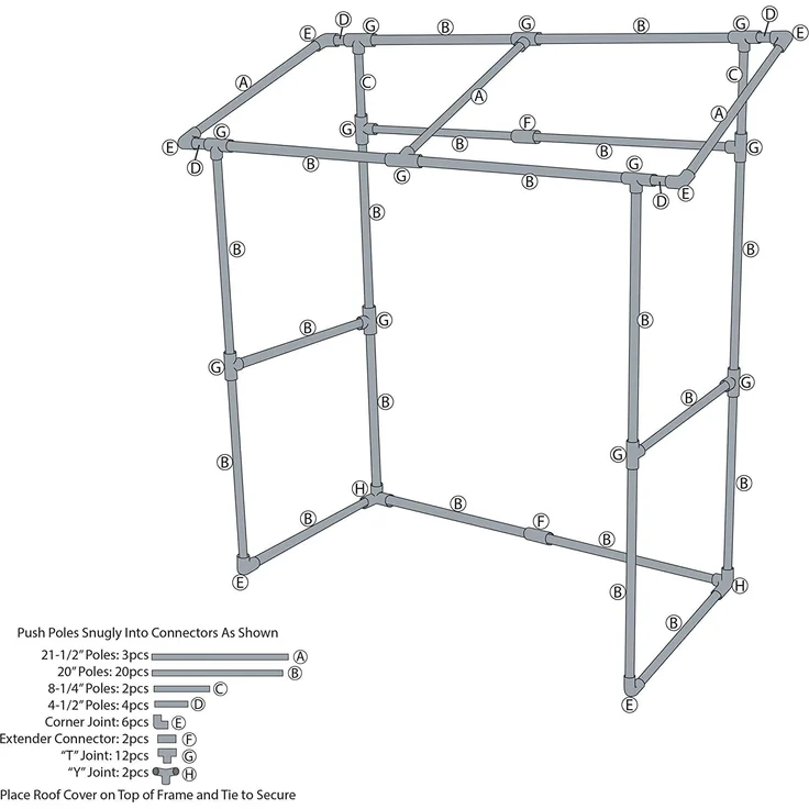 Amscan hütte Tiki Bar 52 x 132 cm Kunststoff/Papier hellbraun – Bild 3
