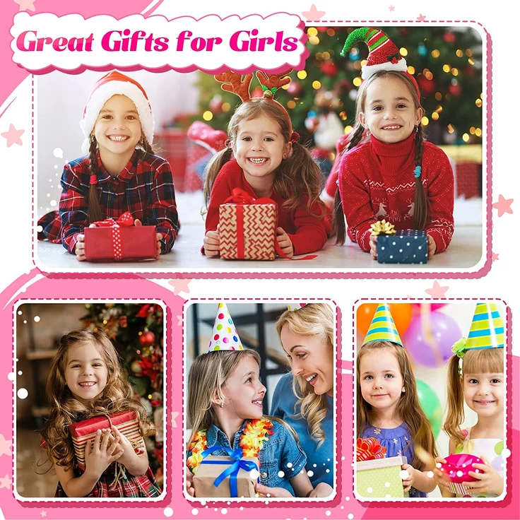 Geschenke für Mädchen, Schmuck Basteln Mädchen Kinder Spielzeug ab 5-12 Jahre, Bastelset Kinder Mädchen Schmuck Armbänder, Mädchen Geschenke 5 6 7 8 9 10 11 12 Jahre, Weihnachtsgeschenke für kinder – Bild 3