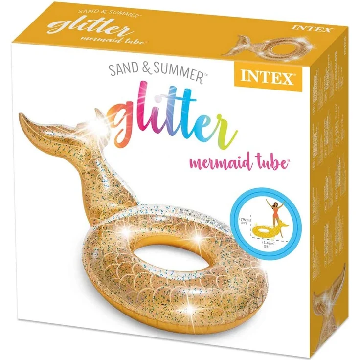 Intex schwimmband Meerjungfrau 147 x 107 x 79 cm Vinyl-Gold – Bild 5